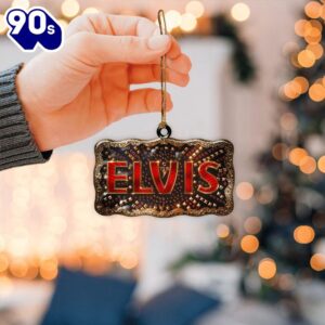 Elvis Christmas Christmas Pendant With Acrylic Ornament Gift Xmas