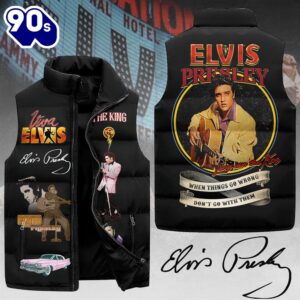 Elvis Presley 2D Sleeveless Jacket – Music Sleeveless Down Jacket