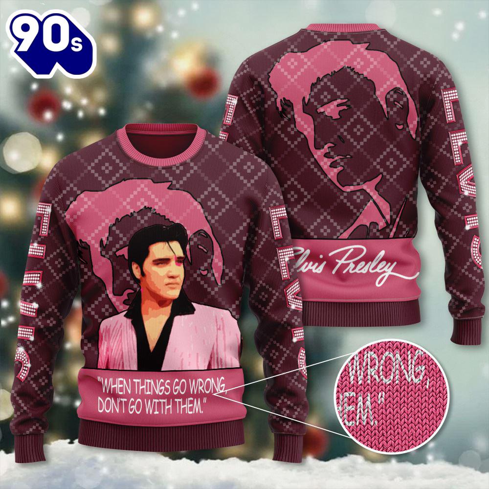 Elvis Presley 3D Ugly Sweater Christmas For Fans Gift Xmas Elvis Presley 3D Ugly Sweater Christmas For Fans Gift Xmas