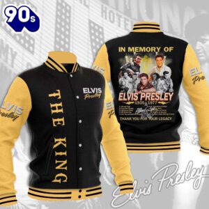 Elvis Presley A Little Less Conversation Baseball Jacket Gift Xmas
