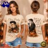 Elvis Presley Autumn Leaves Pumpkin Vintage Portrait Unisex 3D Shirt , Music New Shirt