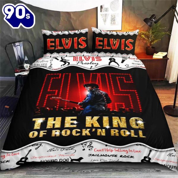 Elvis Presley Band Music Lover Bedding Set Decor Home