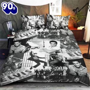 Elvis Presley Bedding Set R&B Comforter Cover StarDuvet Cover Singer Bedding Set Decor Home