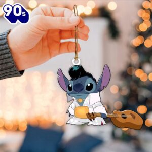 Elvis Presley Christmas Chipi Cute Acrylic Ornament Gift Xmas
