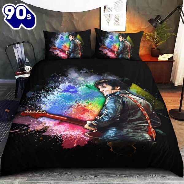 Elvis Presley Christmas For Fans Lover Bedding Set Decor Home