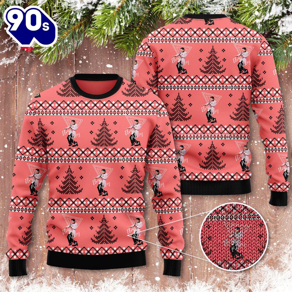Elvis Presley Christmas Is Always On My Mind 2024 Ugly Christmas Sweater Gift Xmas Elvis Presley Christmas Is Always On My Mind 2024 Ugly Christmas Sweater Gift Xmas