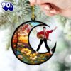 Elvis Presley Christmas The Moon Acrylic Ornament Gift Xmas
