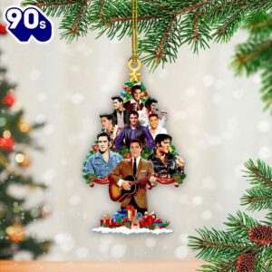Elvis Presley Christmas Trees Acrylic Ornament Gift Xmas