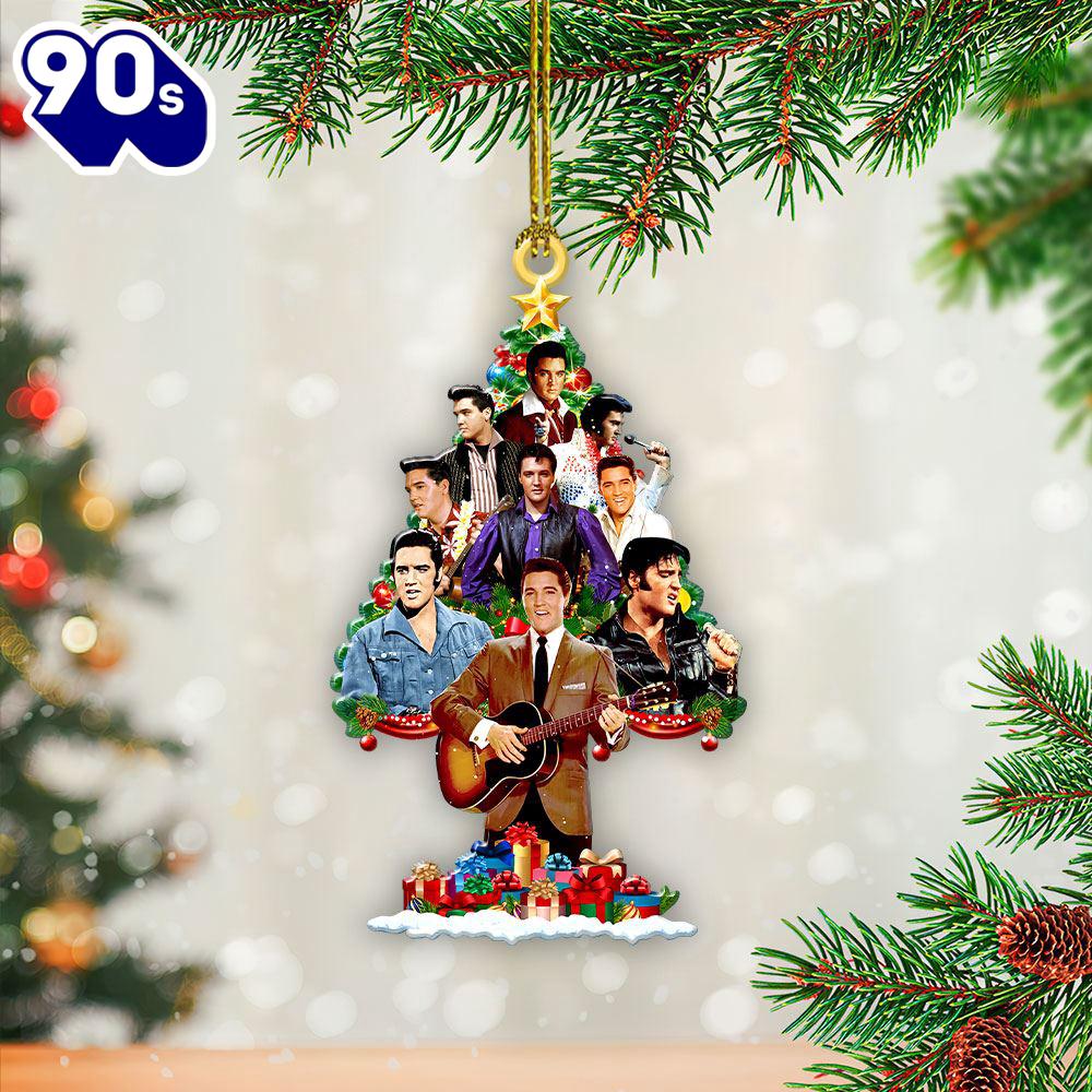 Elvis Presley Christmas Trees Acrylic Ornament Gift Xmas Elvis Presley Christmas Trees Acrylic Ornament Gift Xmas
