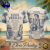 Elvis Presley Coastal Palm Vintage Guitar 2026 3D Shirt , Viral 3D Music Tee