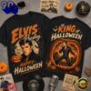 Elvis Presley Halloween Vintage Graphic Spooky Music Fan Shirt, Viral 3D Music Tee