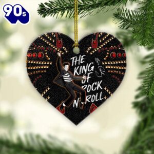 Elvis Presley Jailhouse Rock Punk Wording Music Song Acrylic Ornament Gift Xmas