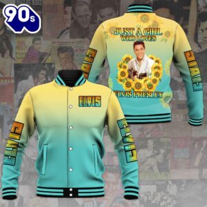 Elvis Presley Just A Gil Varsity Jacket Gift Xmas
