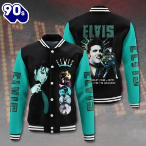 Elvis Presley King Of Music Varsity Jacket Gift Xmas