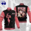 Elvis Presley King Of Rock N Roll Pink Baseball Jacket Gift Xmas
