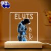 Elvis Presley Led Light With Wooden Base Gift Fans Gift Xmas