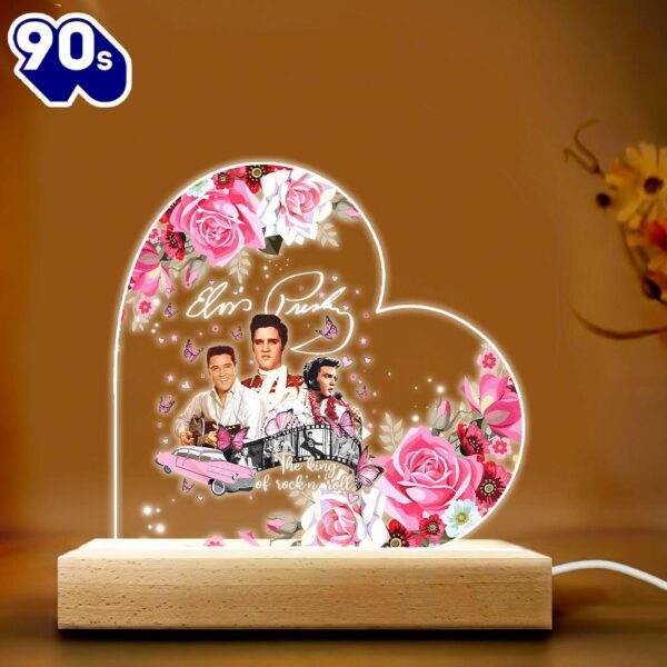 Elvis Presley My Heart Led Light Gift Xmas