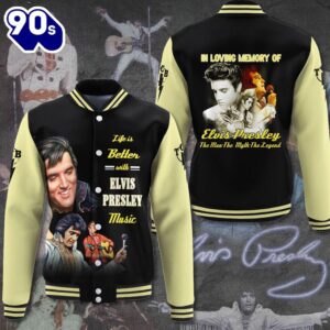 Elvis Presley Never Let Me Go Baseball Jacket Gift Xmas