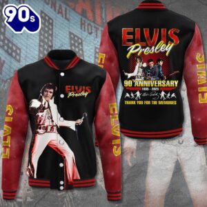 Elvis Presley On Stage Signatures Special Sport Jacket, Baseball Jacket Gift Xmas