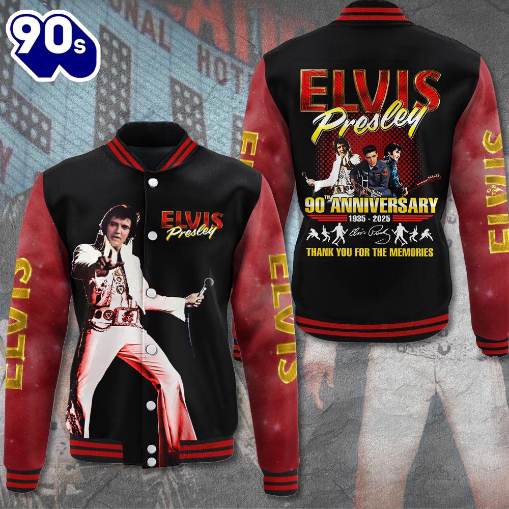 Elvis Presley On Stage Signatures Special Sport Jacket, Baseball Jacket Gift Xmas Elvis Presley On Stage Signatures Special Sport Jacket, Baseball Jacket Gift Xmas