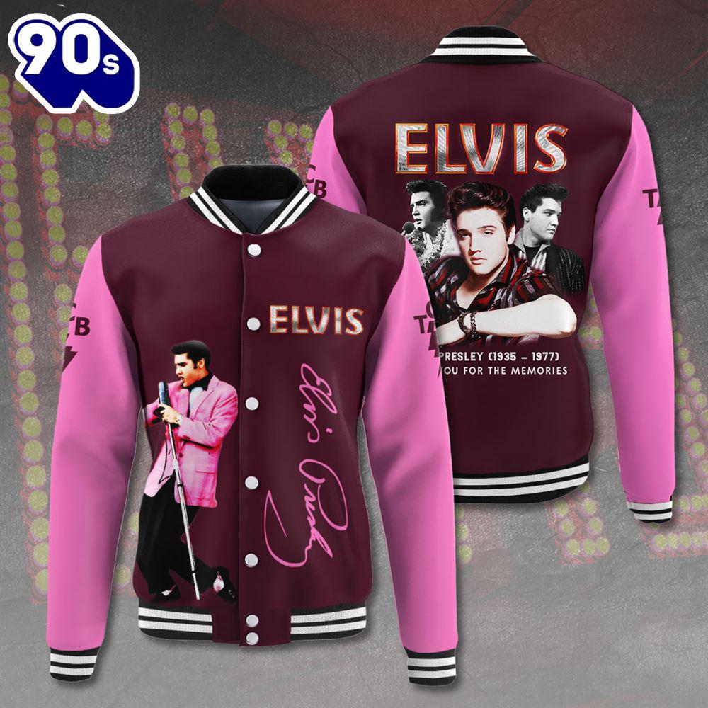 Elvis Presley Pink Love Varsity Jacket Gift Xmas Elvis Presley Pink Love Varsity Jacket Gift Xmas