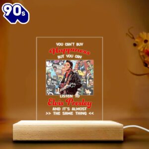 Elvis Presley Rock N Roll 3D Acrylic LED 7 Colour Changing Night Light Gift Xmas