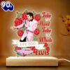 Elvis Presley Rose Led Light Gift Xmas