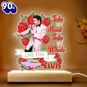 Elvis Presley Rose Led Light Gift Xmas