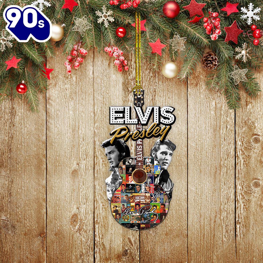 Elvis Presley Suspicious Minds Tattoo Guitar Music Song Acrylic Ornament Gift Xmas Elvis Presley Suspicious Minds Tattoo Guitar Music Song Acrylic Ornament Gift Xmas