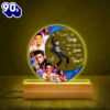 Elvis Presley The Moon Led Light With Wooden Base Gift Xmas
