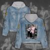 Elvis Presley The Tour Christmas Denim Hood Jacket For Fans – Elvis Hooded Denim Jacket