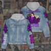Elvis Presley Women’s Gift Christmas Denim Hood Jacket – Elvis Hooded Denim Jacket