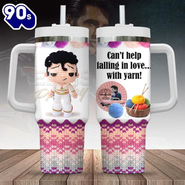 Elvis Presley x Crochet 40oz Stanley Tumbler Gift For Man And Women