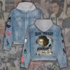 Elvis Vibrations Rock ‘n’ Roll Gift Christmas Denim Hood Jacket For Fans – Elvis Hooded Denim Jacket