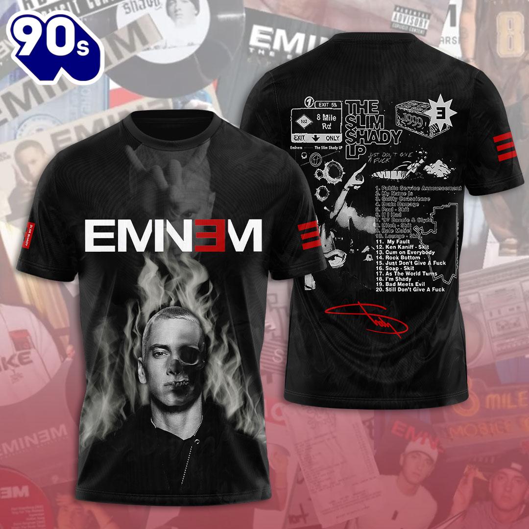 Eminem 3D The Death Of Slim Shady LP All Over Print Rapper Shirt For Fans Eminem 3D The Death Of Slim Shady LP All Over Print Rapper Shirt For Fans