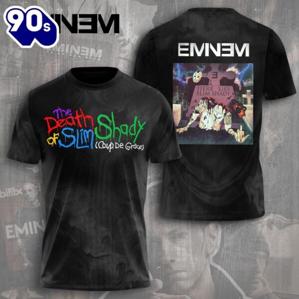 Eminem The Death Of Slim Shady Coup De Grace  All Over Print Rapper Shirt For Fans