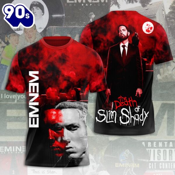 Eminem The Death Slim Shady  All Over Print Rapper Shirt For Fans