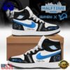 Eminem x Detroit Lions Signature Air Jordan 1 Hightop Shoes , Trending Music AJ1