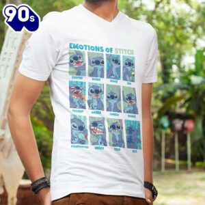Emotions Of Stitch Panels T-Shirt…