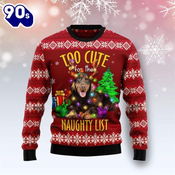 English Cocker Spaniel Too Cute Ugly Christmas Sweater
