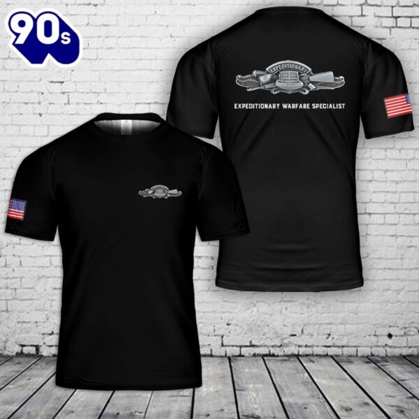 Enlisted Expeditionary Warfare Insignia T-Shirt 3D – Veteran 3D Shirt