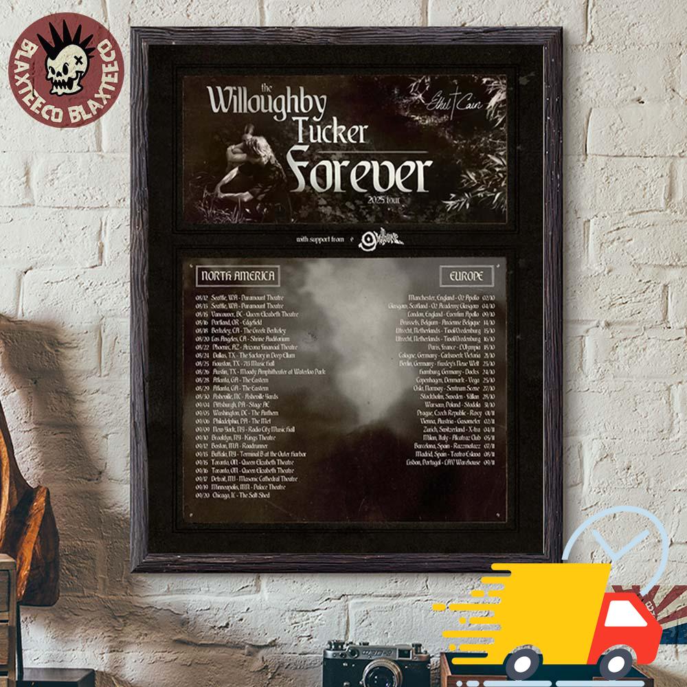 Ethel Cain Willoughby Tucker Forever 2025 Tour North America And Europe Tour Dates Canvas Ethel Cain Willoughby Tucker Forever 2025 Tour North America And Europe Tour Dates Canvas
