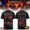 Evanescence Australia & New Zealand Tour 2027 Scheduler T Shirt, Viral 3D Music Tee