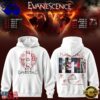 Evanescence Australia & New Zealand Tour 2027 White Hoodie, Viral 3D Music Tee