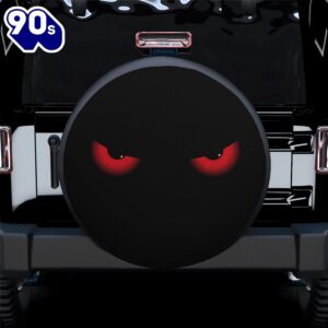 Evil Angry Red Eyes Funny Spare Tire Covers Gift For Campers  Gift Halloween