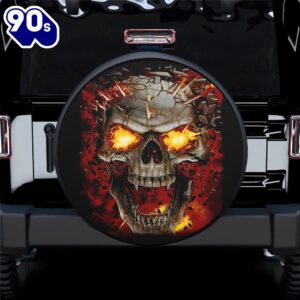 Explow Skull Car Spare Tire Gift For Campers  Gift Halloween