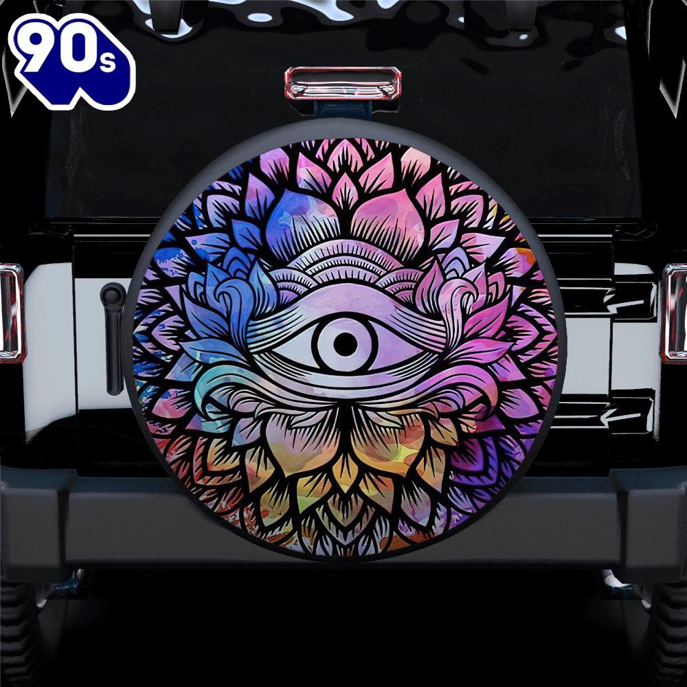 Hippie Tire Covers Eye Mandala Car Spare Tire Covers Gift For Campers Hippie Tire Covers Eye Mandala Car Spare Tire Covers Gift For Campers