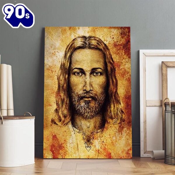 Face Of Jesus Christ Canvas Prints Jesus Christ Art Christian Canvas Wall Decor