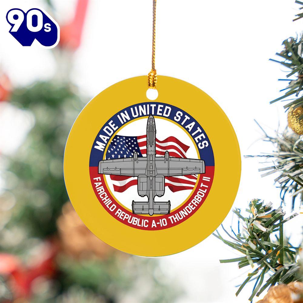 Fairchild Republic A-10 Thunderbolt II Ceramic Ornament Fairchild Republic A-10 Thunderbolt II Ceramic Ornament