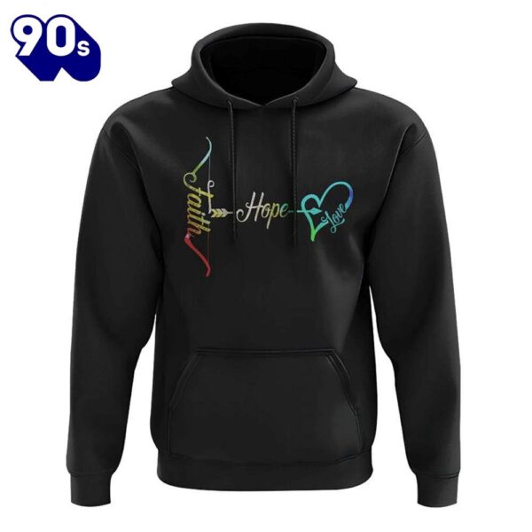 Faith Colorful Sunflower Flag 3D Hoodie